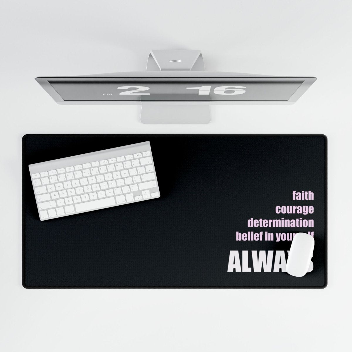 Always Positive Affirmation Messages Desk Mat Mindfulness XL Mousepads