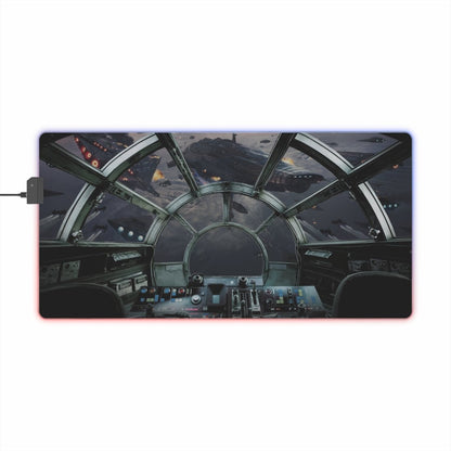 Battles of Millennium Falcon #1 LED LED Light - Up Sci - Fi, TV & Movies XL Mousepads