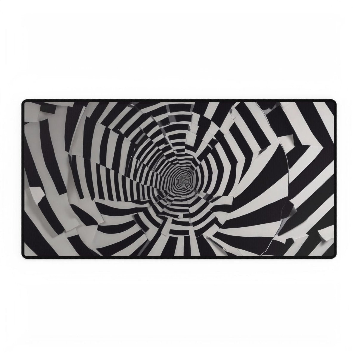 Black and White Collides Desk Mat Shapes & Patterns XL Mousepads