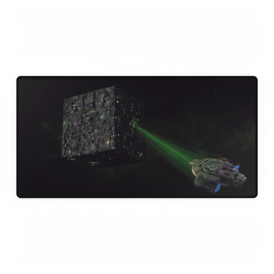 Borg Cube meets Defiant, ST: DS9 Desk Mat Sci - Fi, TV & Movies XL Mousepads