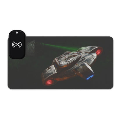 Borg vs Defiant, Wireless Charging LED + Wireless Charging XL Mousepads