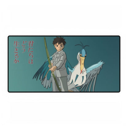 Boy and Heron Desk Mat Anime & Manga XL Mousepads