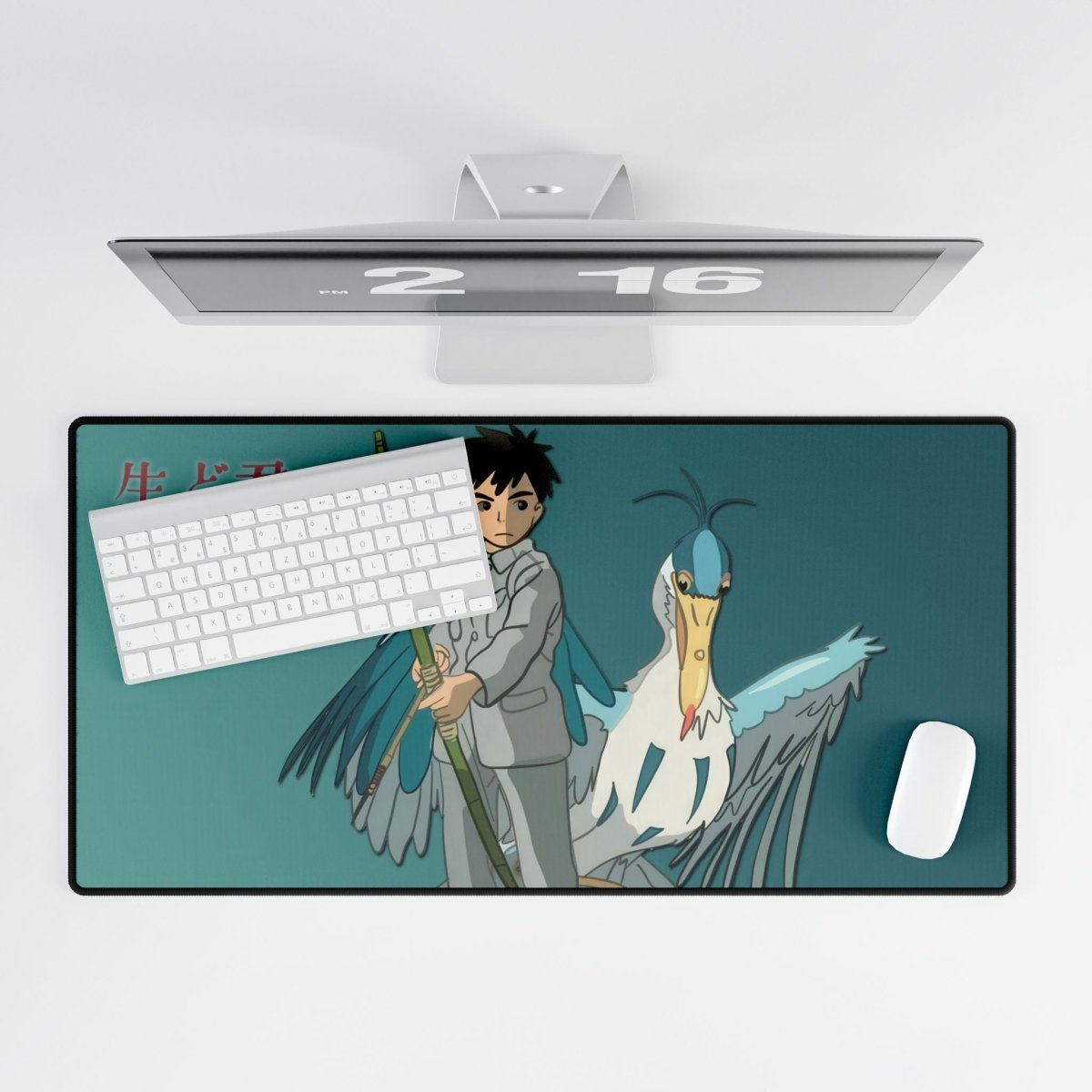 Boy and Heron Desk Mat Anime & Manga XL Mousepads