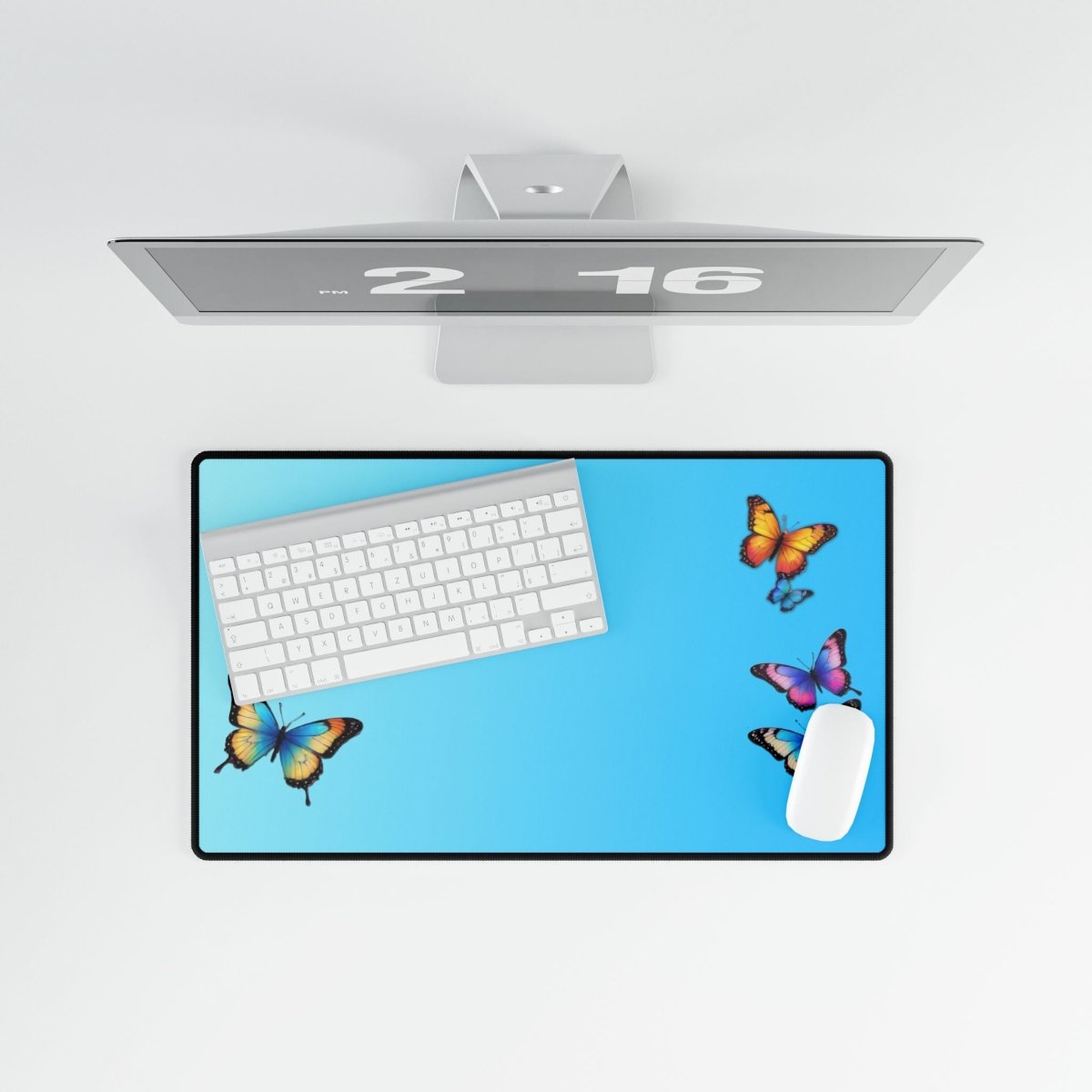 Butterfly Blue Desk Mat Bling & Glamour XL Mousepads