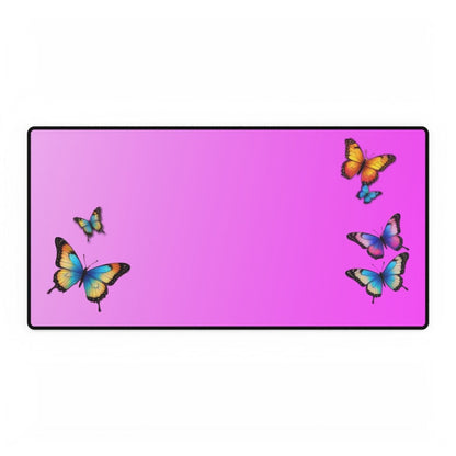 Butterfly Pink Desk Mat Bling & Glamour XL Mousepads