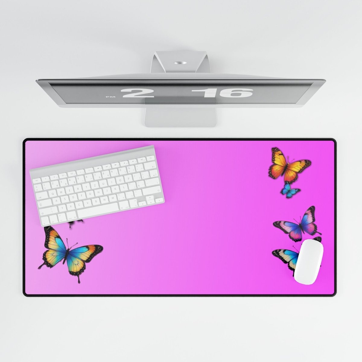 Butterfly Pink Desk Mat Bling & Glamour XL Mousepads