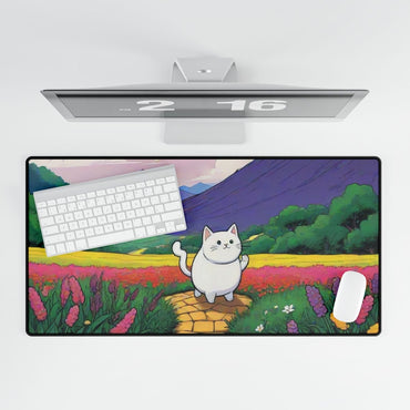 Cartoon Chunky Cat Desk Mat Japanese Cute XL Mousepads