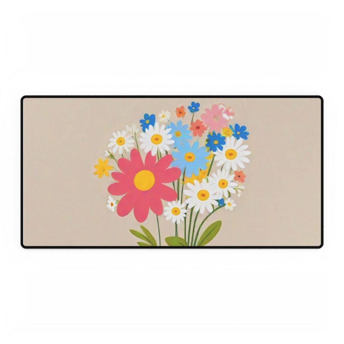 Charming Floral Arrangement Desk Mat Floral Botanic XL Mousepads