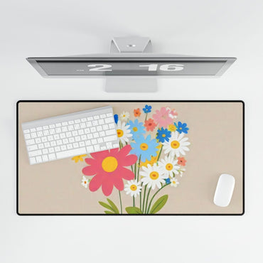 Charming Floral Arrangement Desk Mat Floral Botanic XL Mousepads