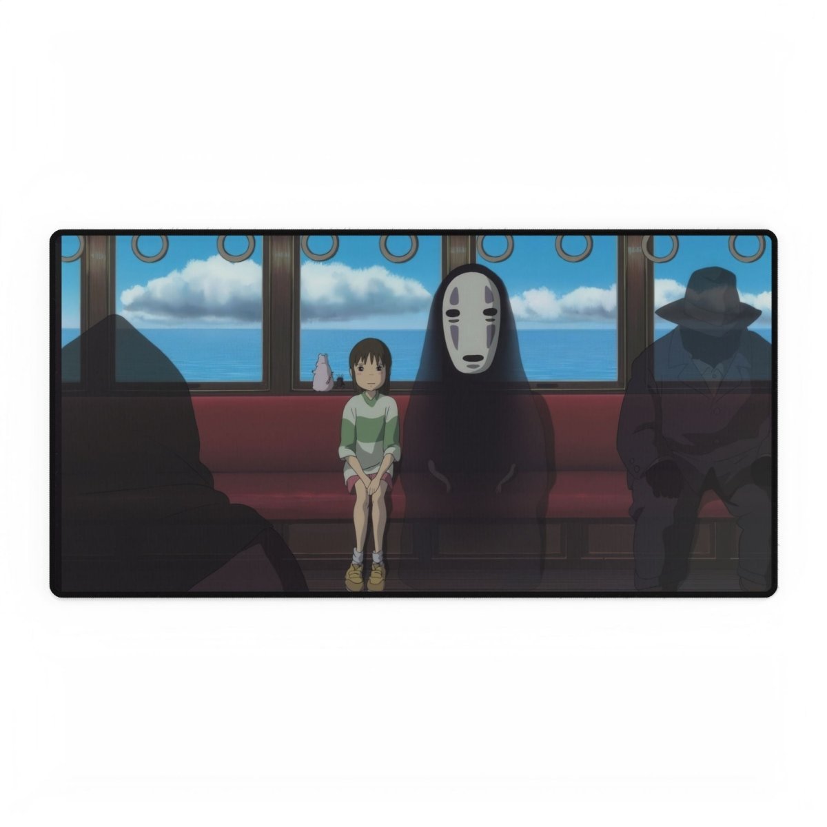 Chihiro on Train, Spirited Away Desk Mat Anime & Manga XL Mousepads