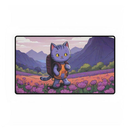 Cute Purple Cat Desk Mat Japanese Cute XL Mousepads