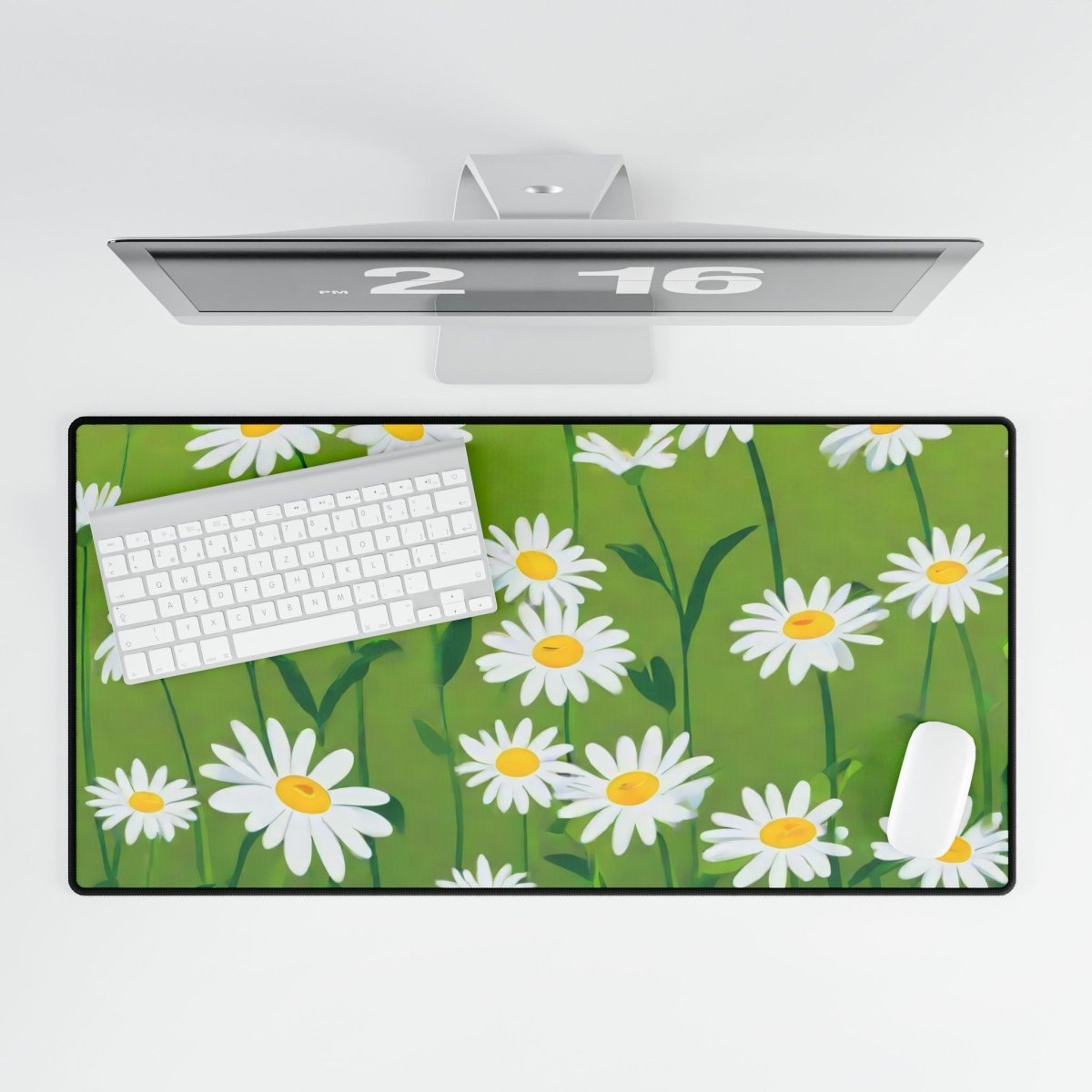 Daisy Green Desk Mat Floral Botanic XL Mousepads