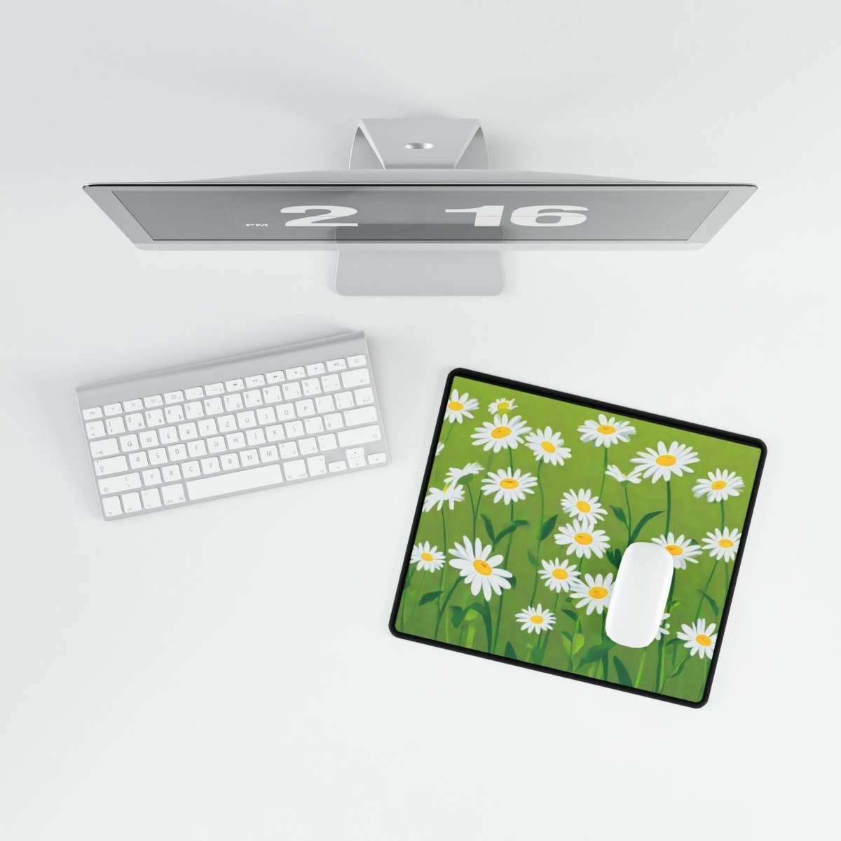 Daisy Green Desk Mat Floral Botanic XL Mousepads