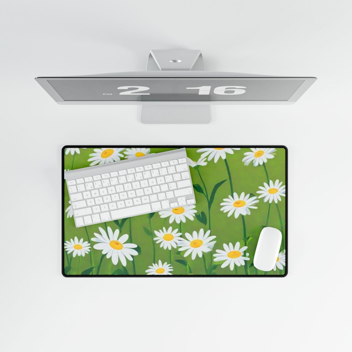 Daisy Green Desk Mat Floral Botanic XL Mousepads