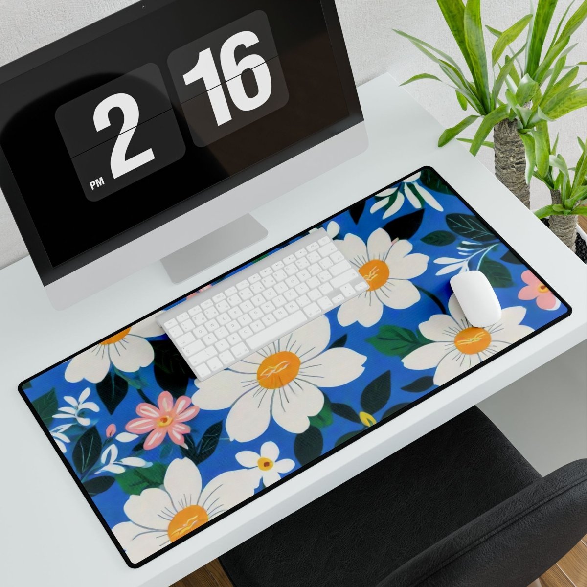 Daisy Pattern Desk Mat Shapes & Patterns XL Mousepads