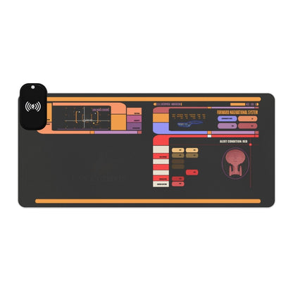 Enterprise D, Wireless Charging LED + Wireless Charging Sci - Fi, TV & Movies XL Mousepads