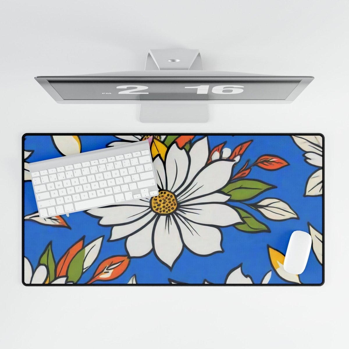 Floral Fieldscape Daisy Desk Mat Floral Botanic XL Mousepads