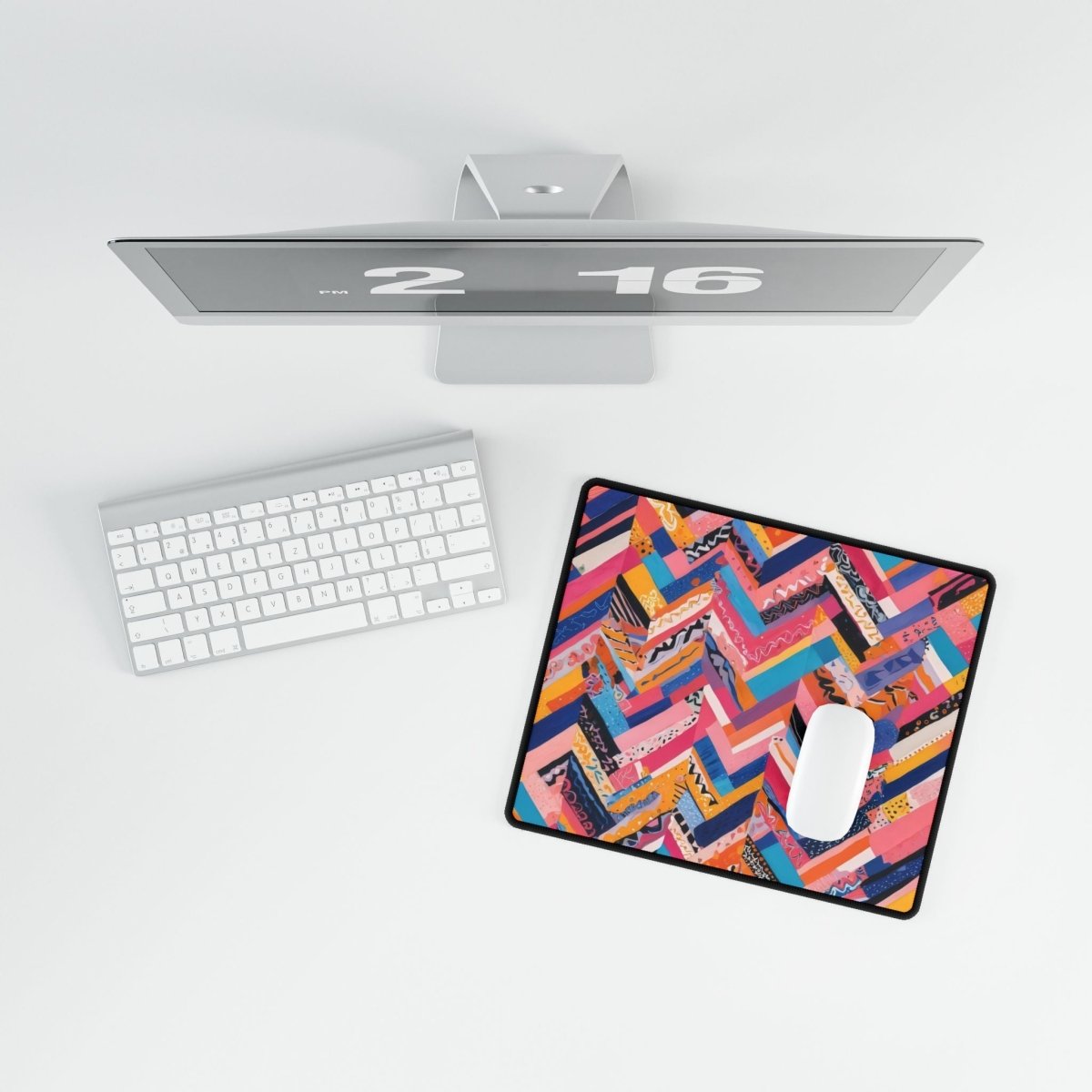 Jagged Lines, Pastel Desk Mat Bling & Glamour XL Mousepads