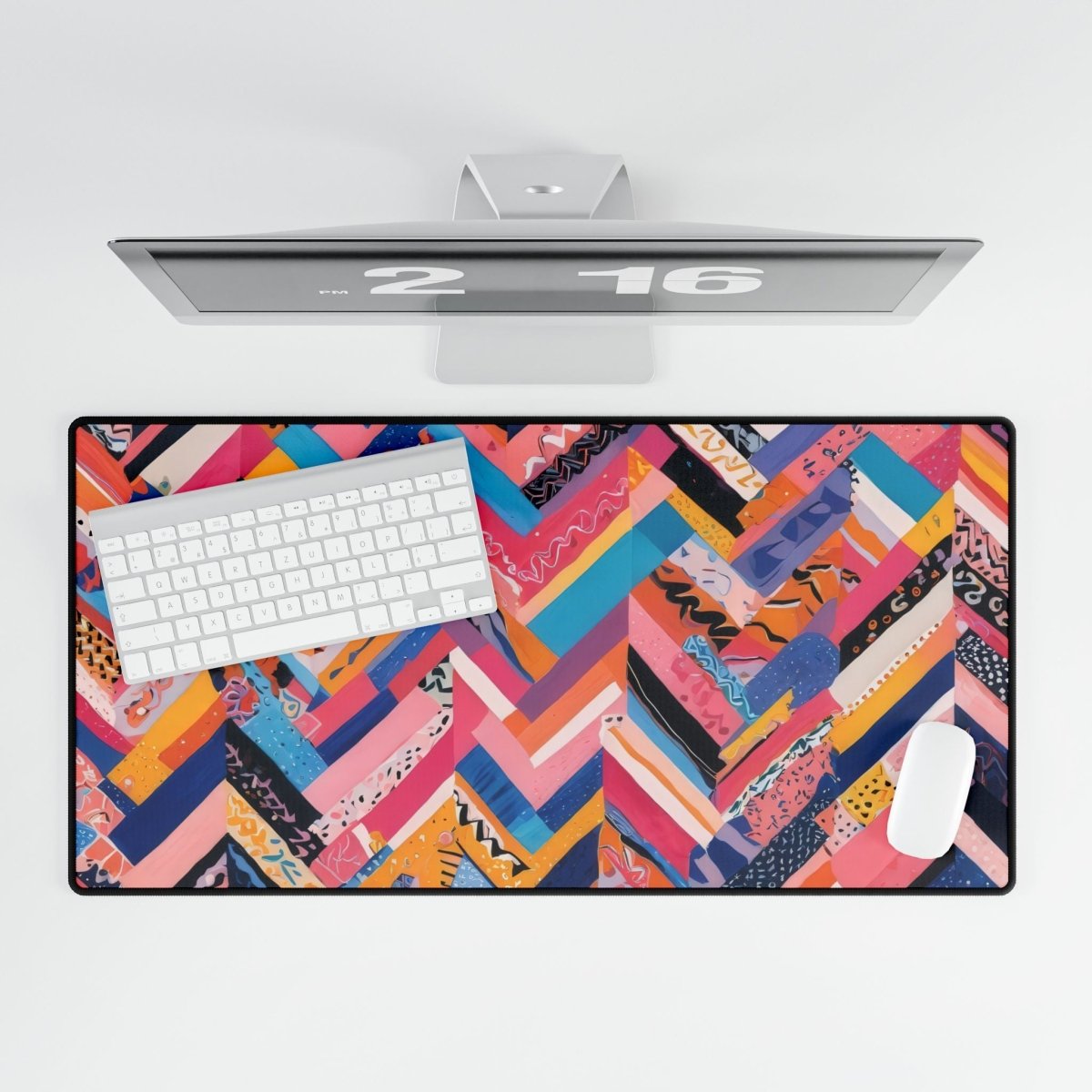 Jagged Lines, Pastel Desk Mat Bling & Glamour XL Mousepads