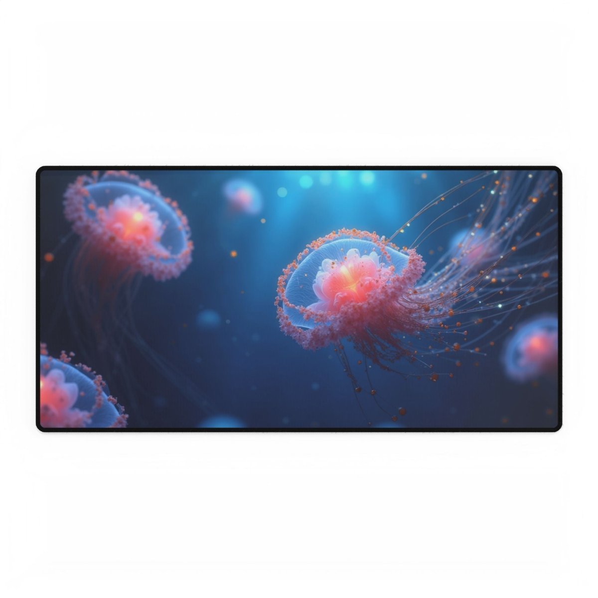 Jellyfish Underwater Desk Mat Aquatic Fish XL Mousepads