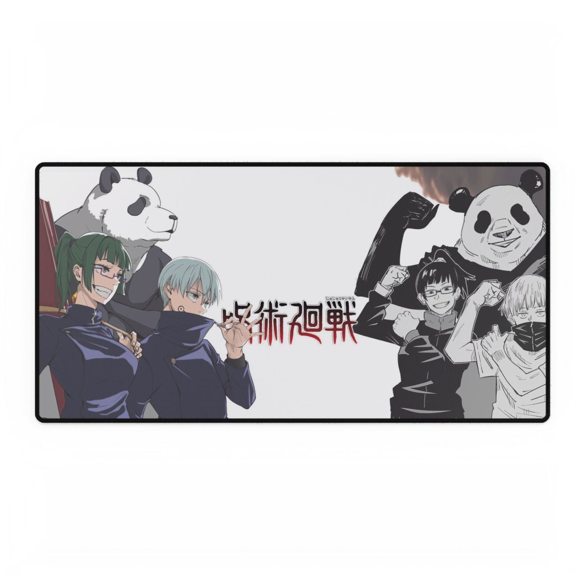 Jujutsu Kaisen with Maki, Inumaki, Panda flexing Desk Mat Anime & Manga XL Mousepads