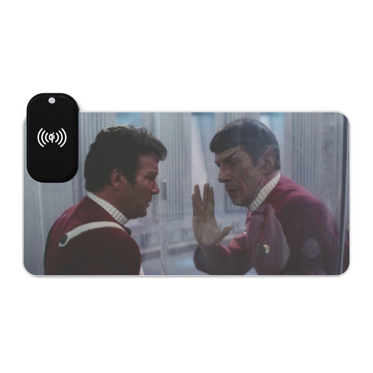 Kirk Spock, Wireless Charging LED + Wireless Charging Sci - Fi, TV & Movies XL Mousepads