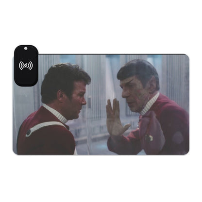 Kirk Spock, Wireless Charging LED + Wireless Charging Sci - Fi, TV & Movies XL Mousepads