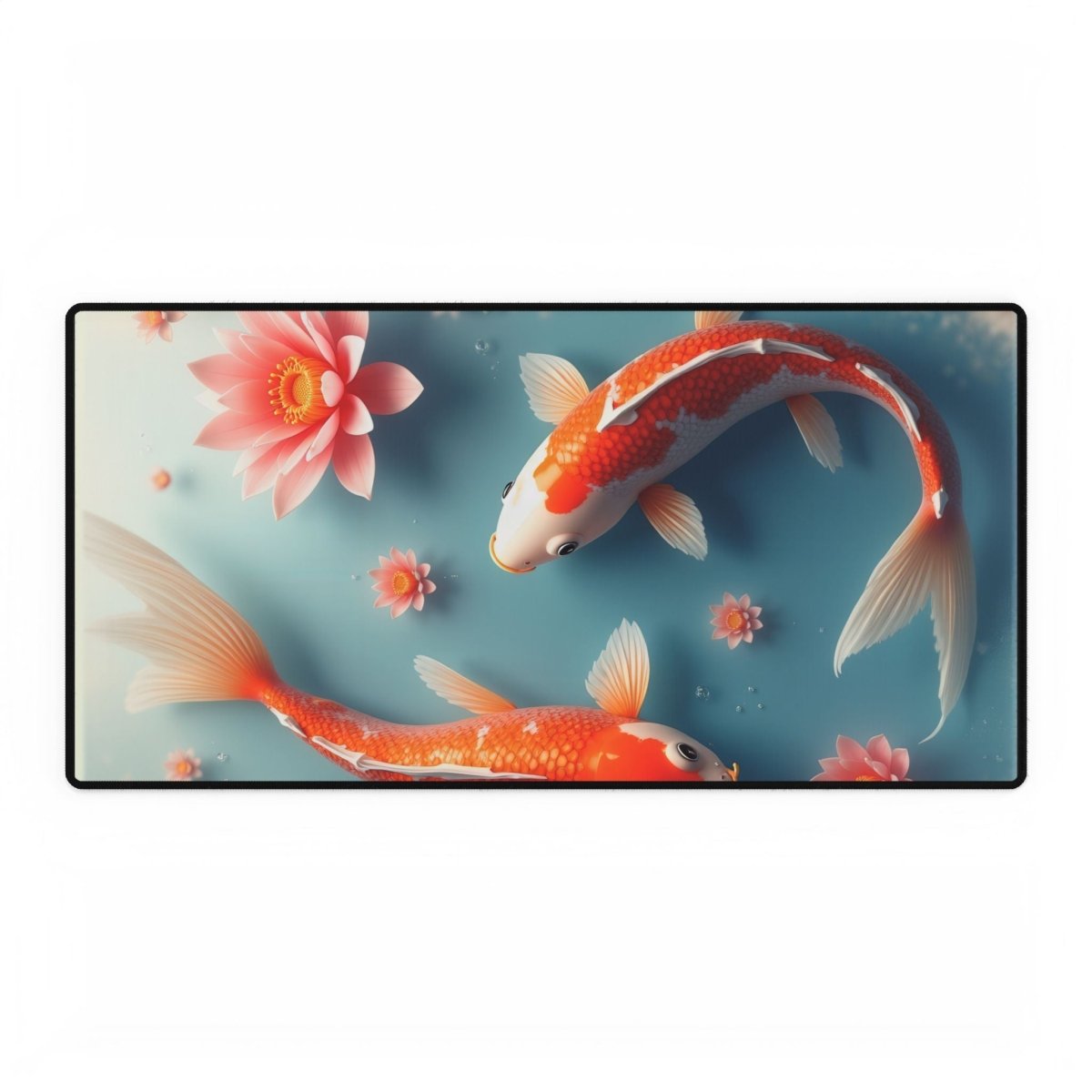 Koi Fish in aquarium Desk Mat Aquatic Fish XL Mousepads