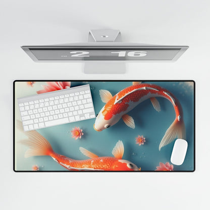 Koi Fish in aquarium Desk Mat Aquatic Fish XL Mousepads