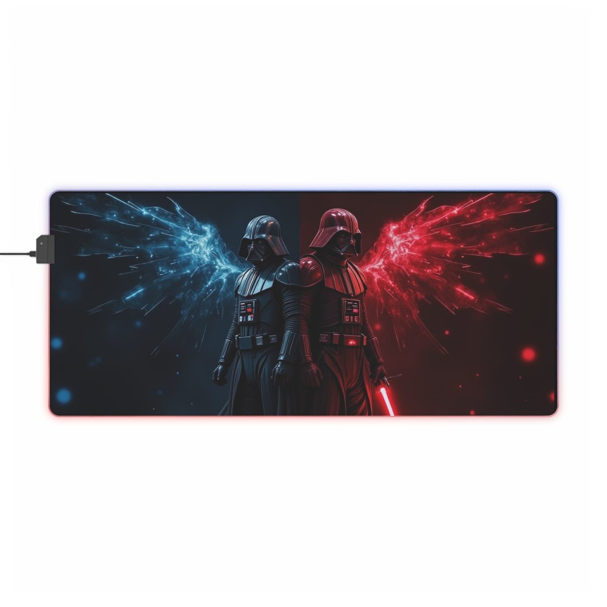 Light and Darkside of Vader LED LED Light - Up Sci - Fi, TV & Movies XL Mousepads