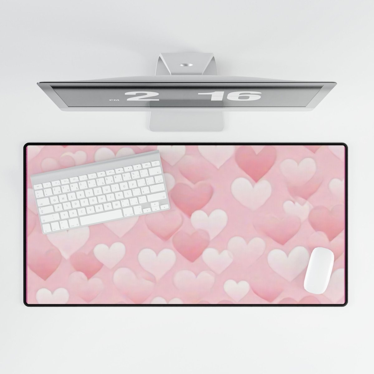 Love Heart Montage Desk Mat Bling & Glamour XL Mousepads