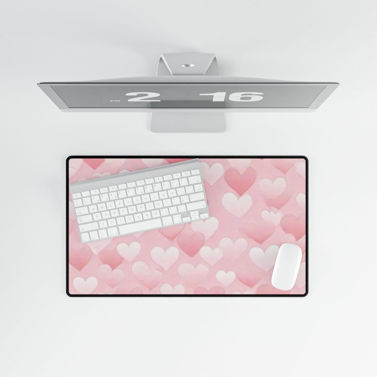 Love Heart Montage Desk Mat Bling & Glamour XL Mousepads