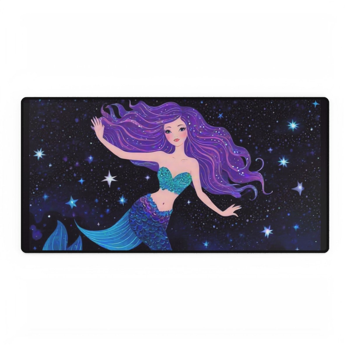 Mermaid, Ocean Blue Desk Mat Children's XL Mousepads