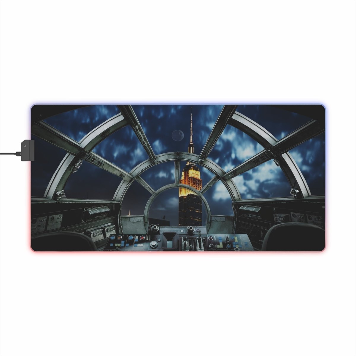 Millennium Falcon in New York LED LED Light - Up Sci - Fi, TV & Movies XL Mousepads