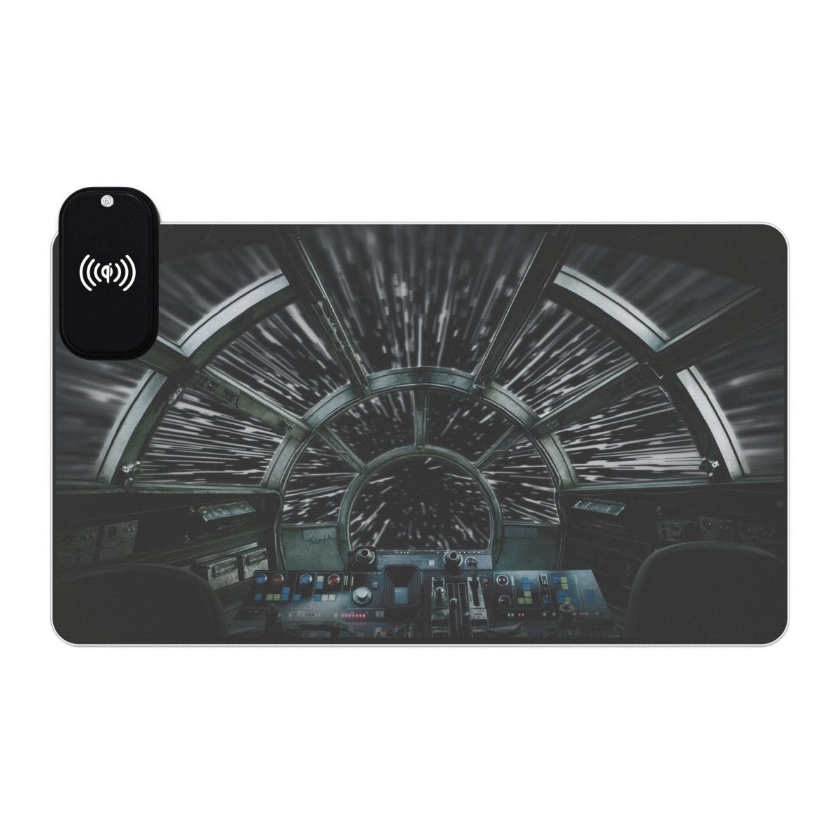 Millennium Falcon View LED, Star Wars LED Light - Up Sci - Fi, TV & Movies XL Mousepads