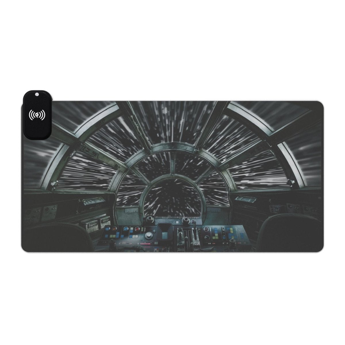 Millennium Falcon View LED, Star Wars LED Light - Up Sci - Fi, TV & Movies XL Mousepads