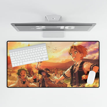 Mushoku Tensei, Jobless Reincarnation, Golden Desk Mat Anime & Manga XL Mousepads