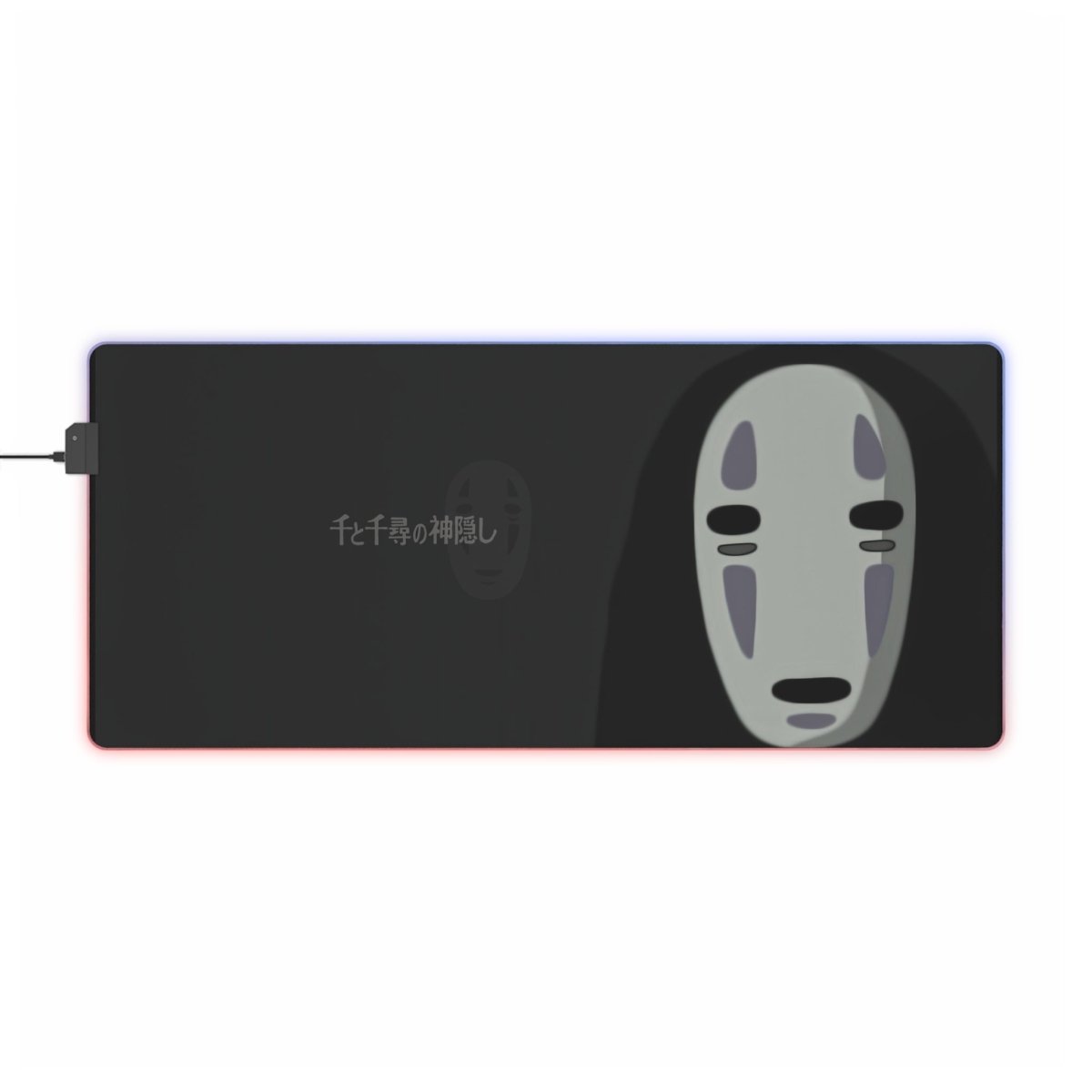 No Face, Spirited Away LED, Blk LED Light - Up Anime & Manga XL Mousepads