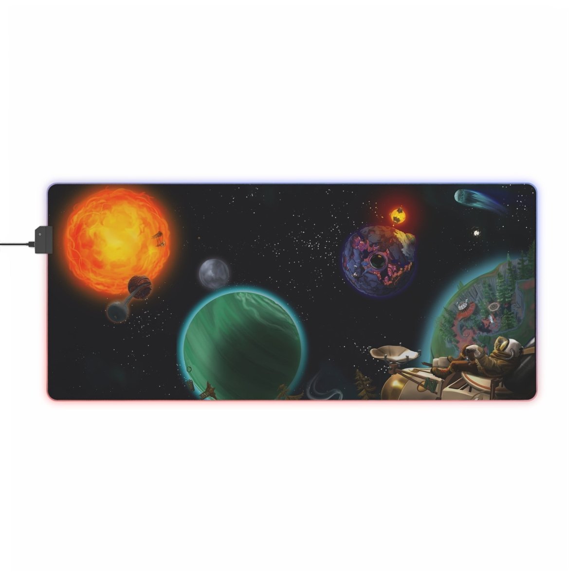 Outer Wilds, Archaeologist edition LED LED Light - Up Sci - Fi, TV & Movies XL Mousepads