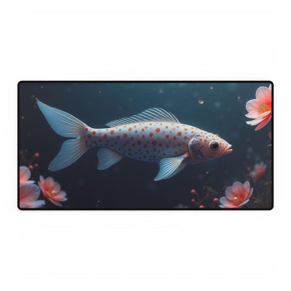 Polka Dot Fish Desk Mat Aquatic Fish XL Mousepads