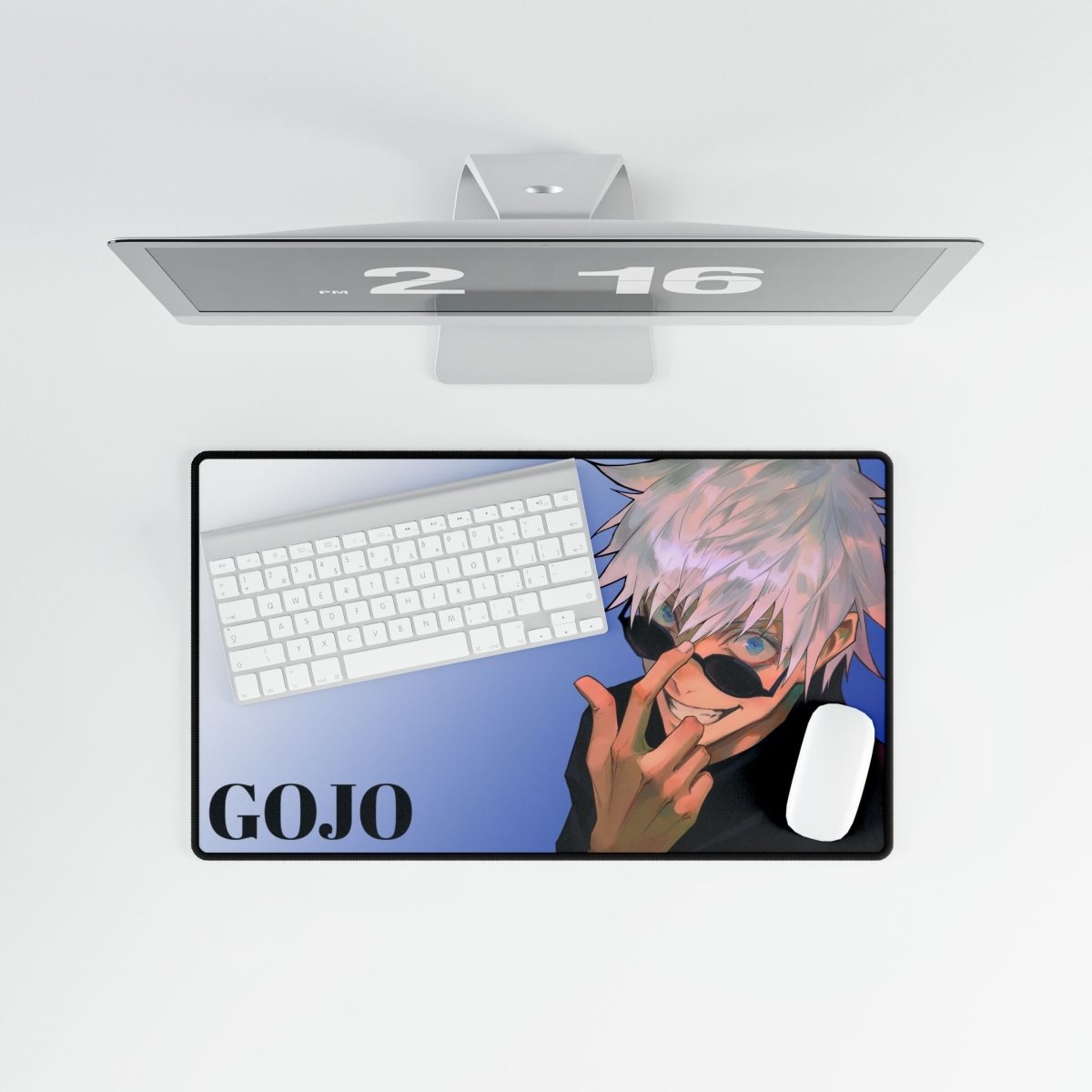 Satoru Gojo, Jujutsu Kaisen, Blue Desk Mat Anime & Manga XL Mousepads