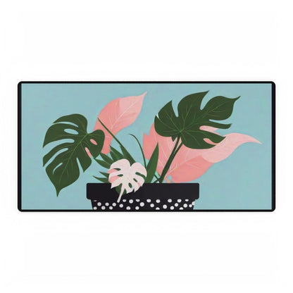 Stylised Plant Mint Desk Mat Floral Botanic XL Mousepads