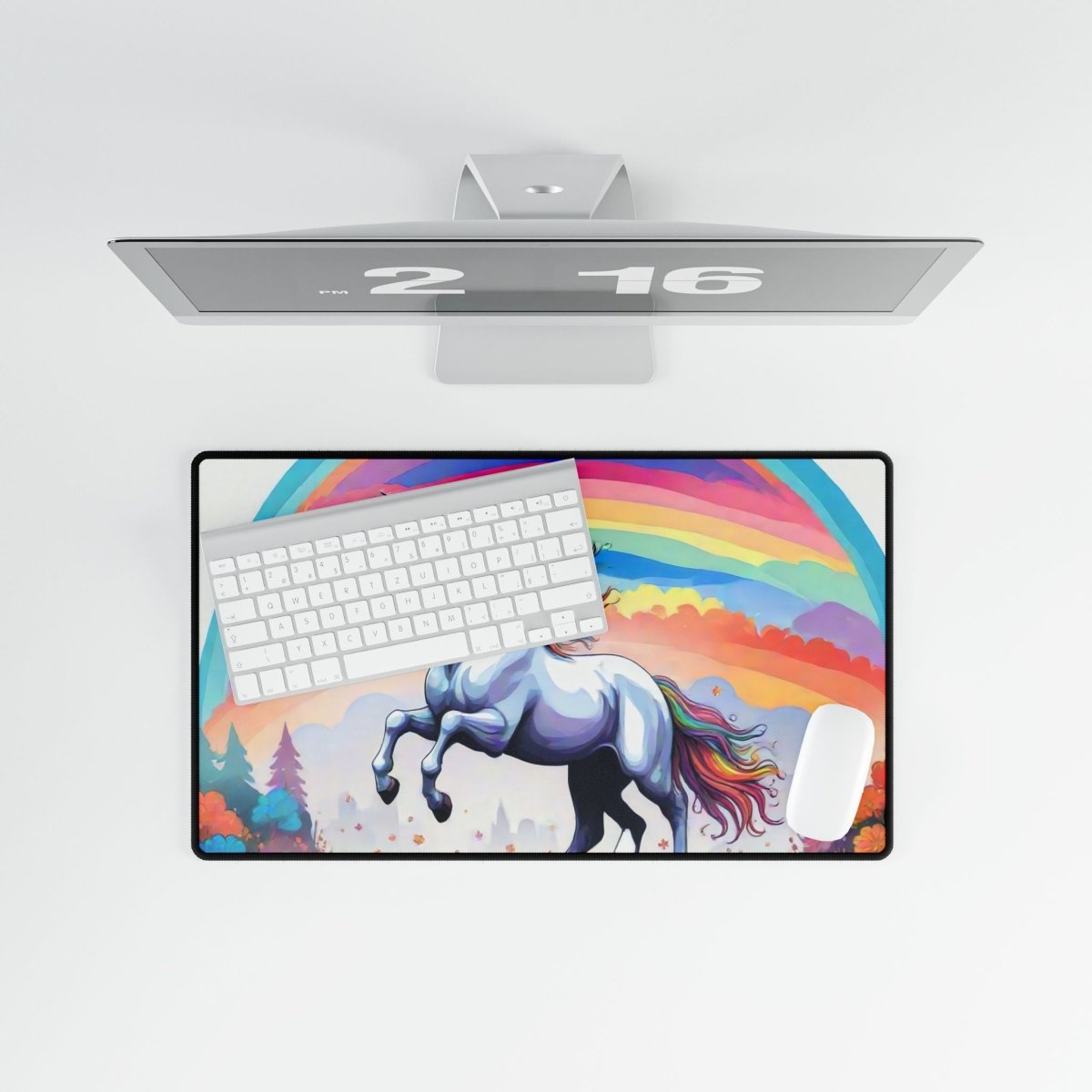 Unicorn, Rainbow Desk Mat Children's XL Mousepads