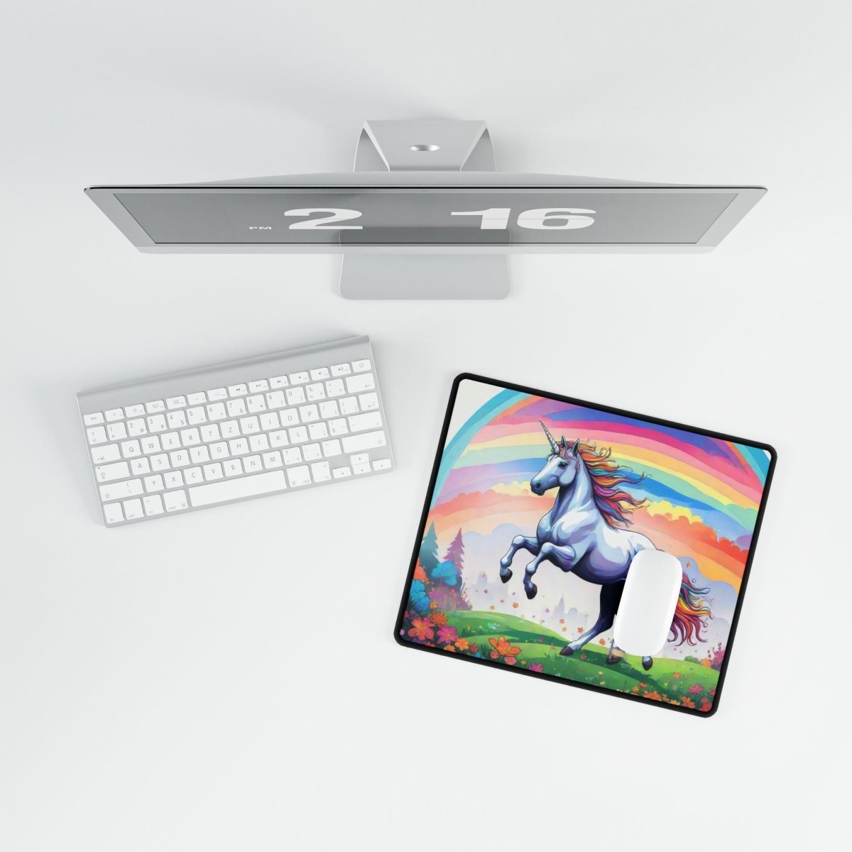 Unicorn, Rainbow Desk Mat Children's XL Mousepads