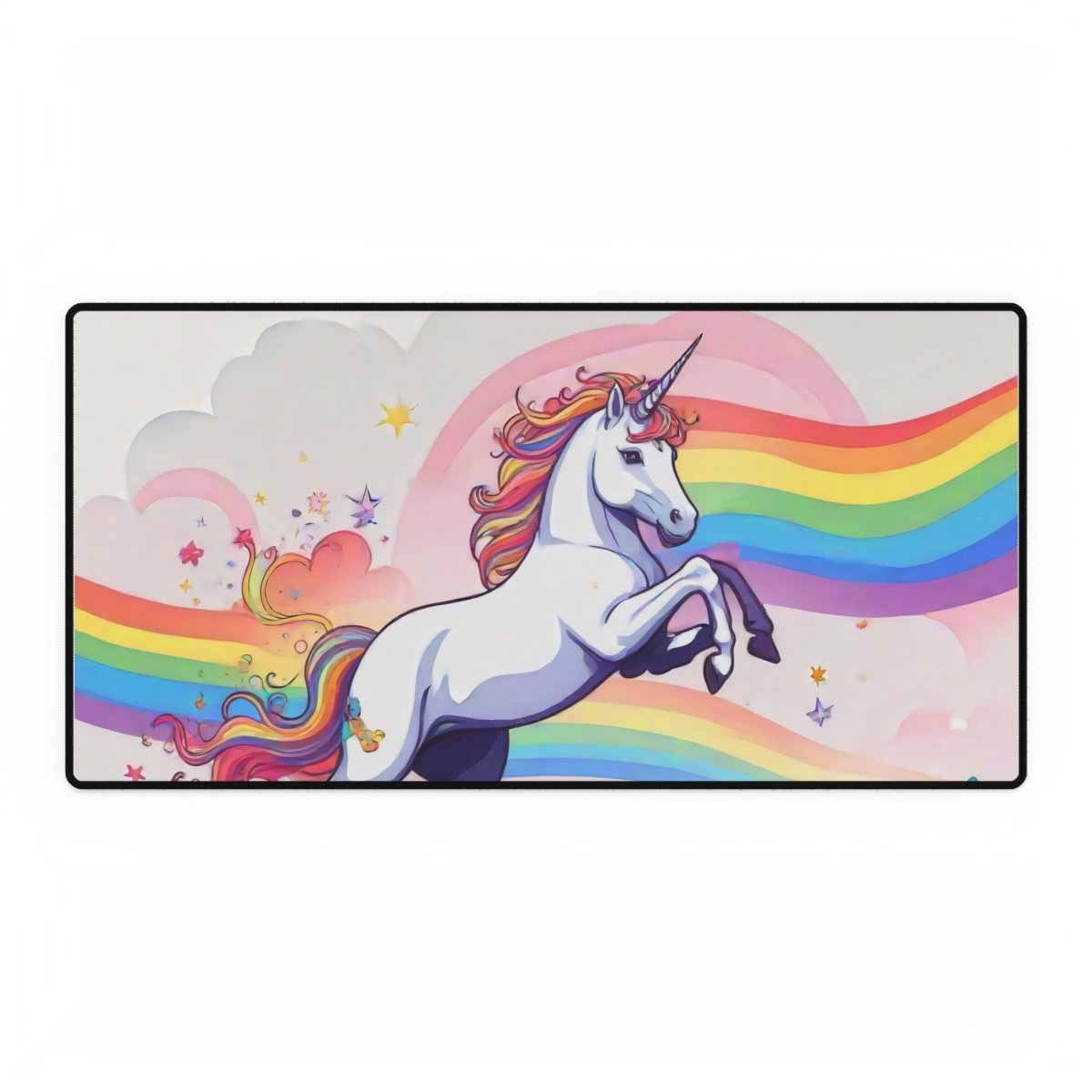 Unicorns and Rainbows Desk Mat Children's XL Mousepads