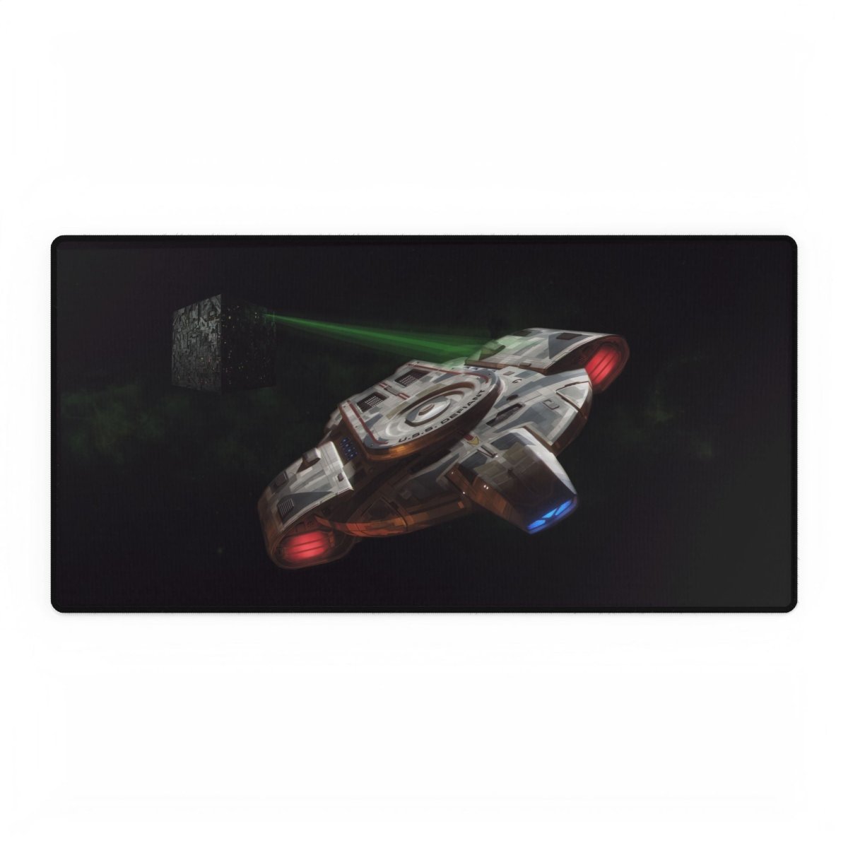 U.S.S Defiant meets the Borg, DS9 Desk Mat Sci - Fi, TV & Movies XL Mousepads