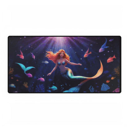 Watercolor Mermaid Desk Mat Children's XL Mousepads