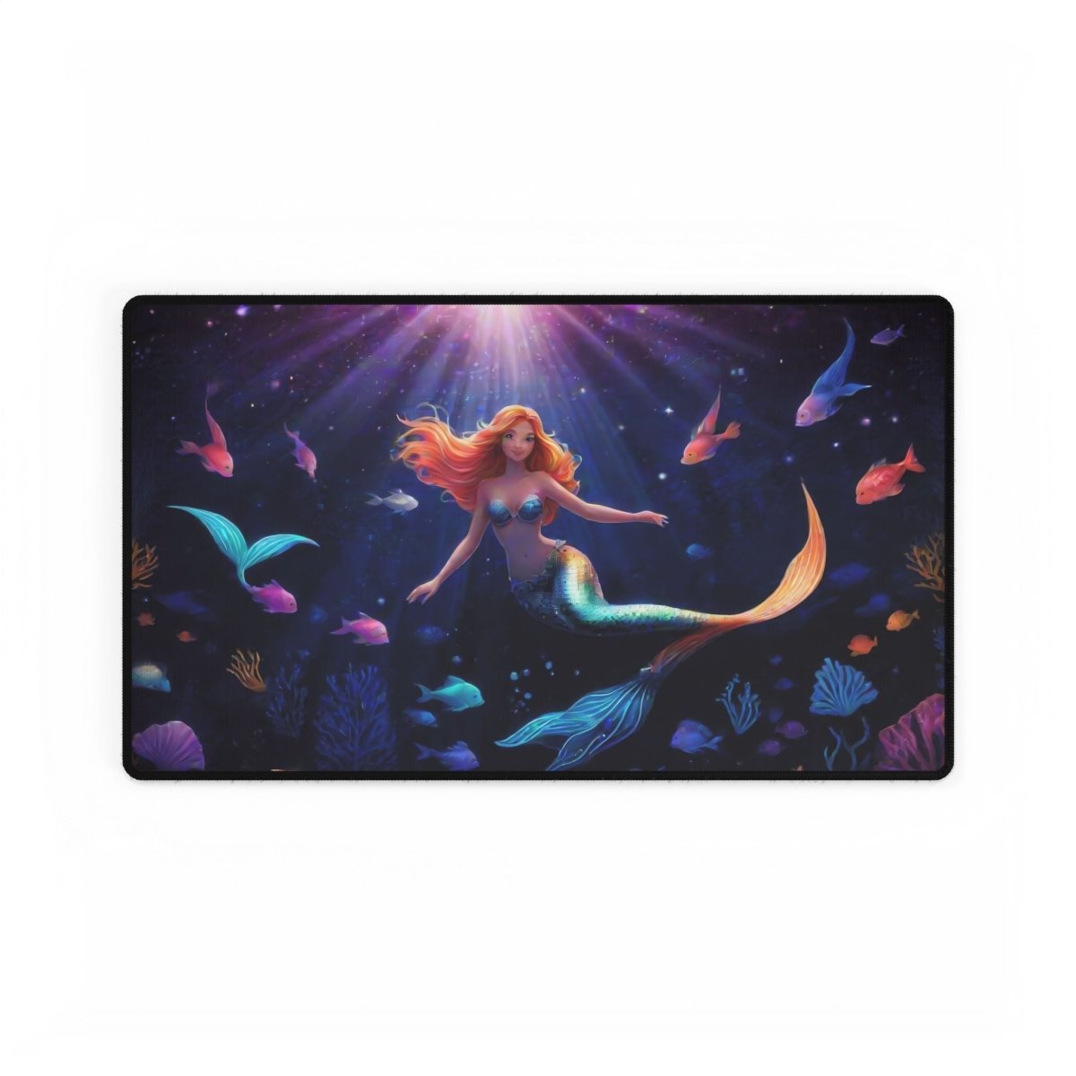 Watercolor Mermaid Desk Mat Children's XL Mousepads